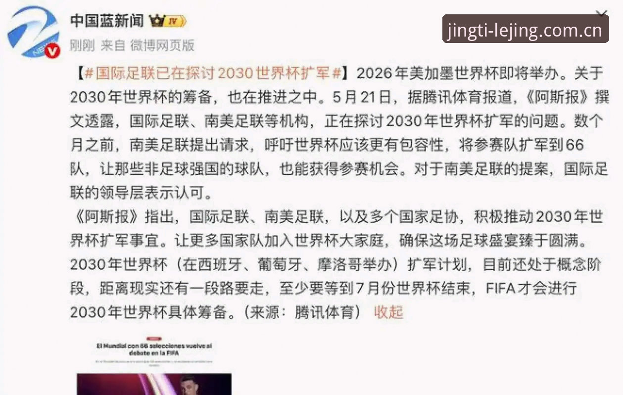 2030世界杯扩军至66队深度分析：中国男足能否搭上全球化足球盛宴的末班车？